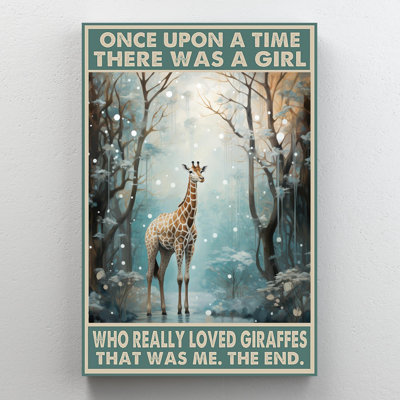 «Who Really Love Giraffe», impression sur toile