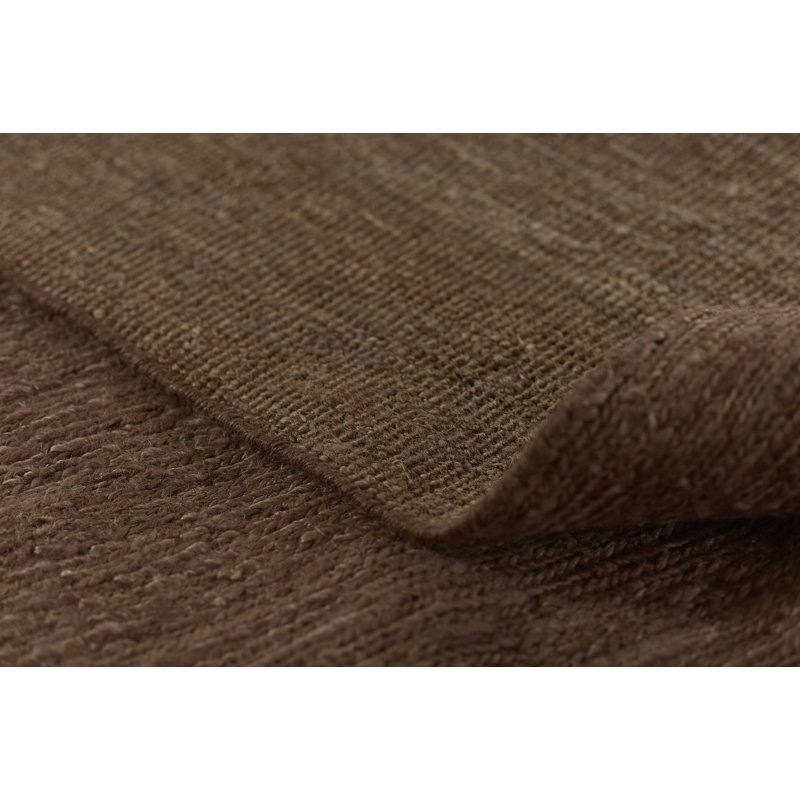 Area Rug in Dark Brown, Rectangle 5' x 8'