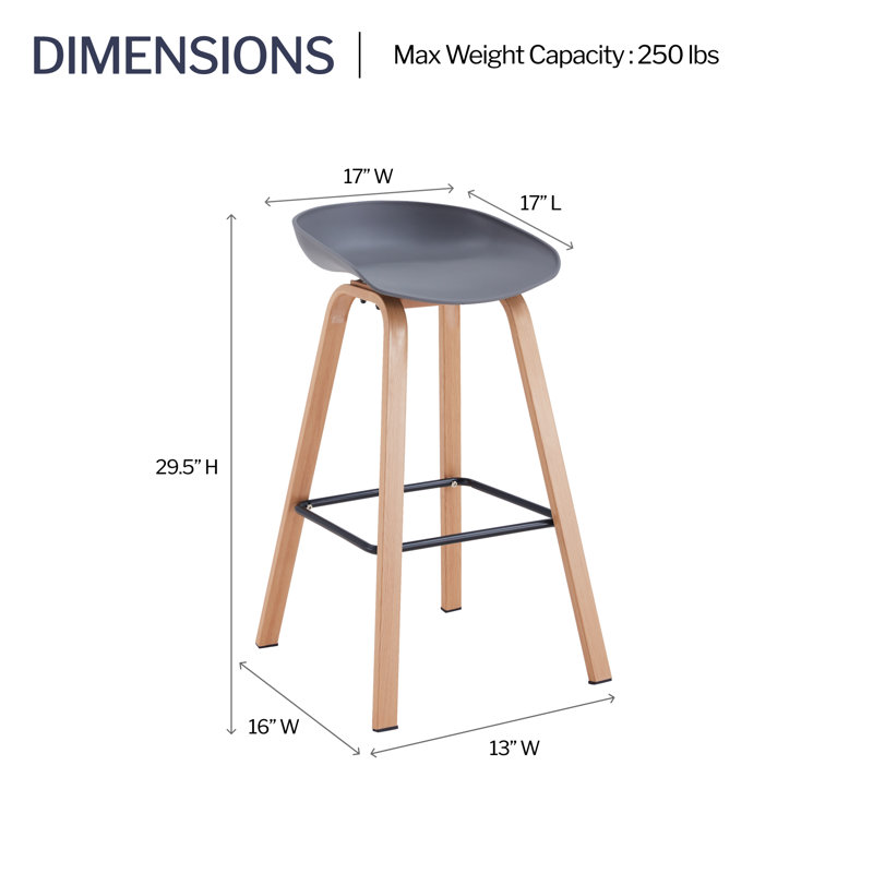 Tabouret de comptoir, Gris