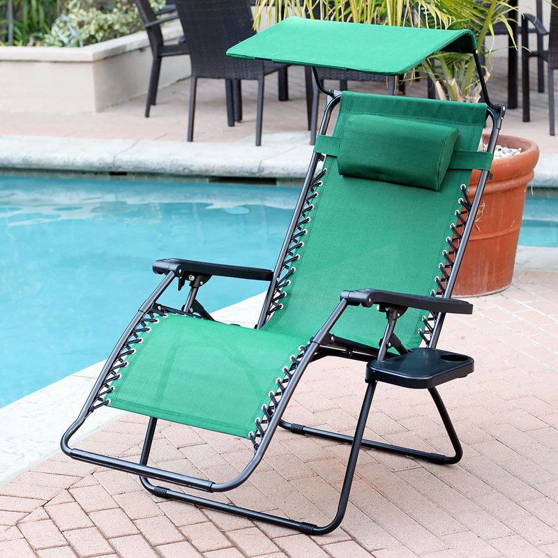 Ragland Folding Zero Gravity Chair, Green