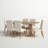 Averie 6 - Person Extendable Pine Solid Wood Solid Wood Top Trestle Dining Set
