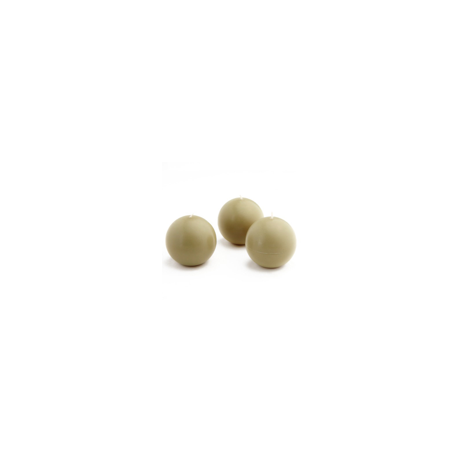 Ball Candle, 2" Diameter, Sage Green, Set of 96