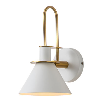 Jacoline 1-Light Dimmable Iron Armed Sconce 