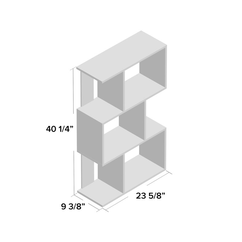 102cm H x 60cm W Geometric Bookcase