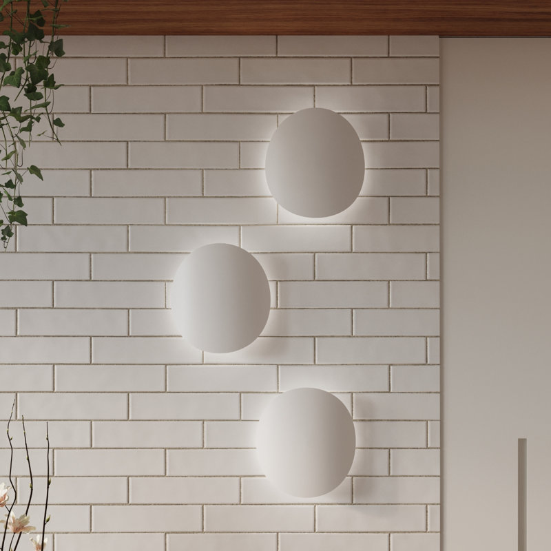 Barbay Steel Flush Mounted Sconce, White