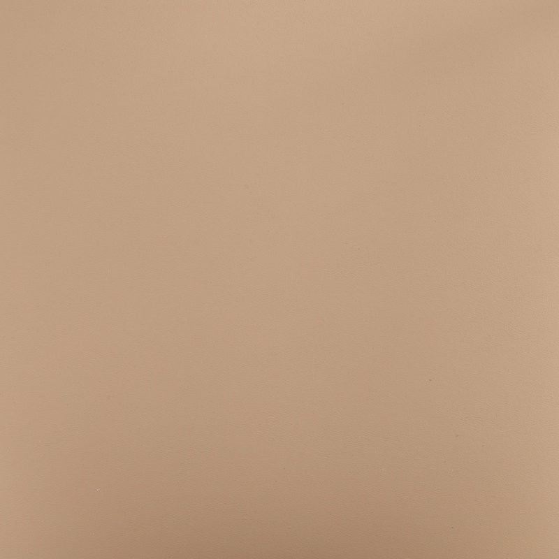 Chaise rembourrée en cuir Virella, Cuir brun clair végétalien, Noir mat