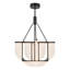 Anders 24-in Black dimmable LED Chandelier-1176874348