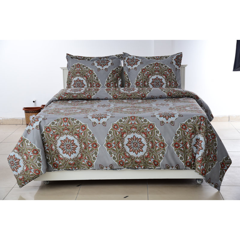 Ensemble de housse de couette réversible en microfibre 3 pièces , Grand
