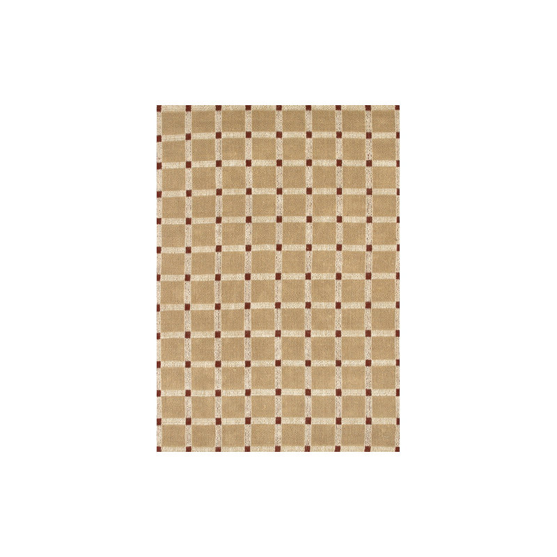 Tapis brun / rouge Lee-Abele, Rectangle 5 pi x 7 pi 6 po