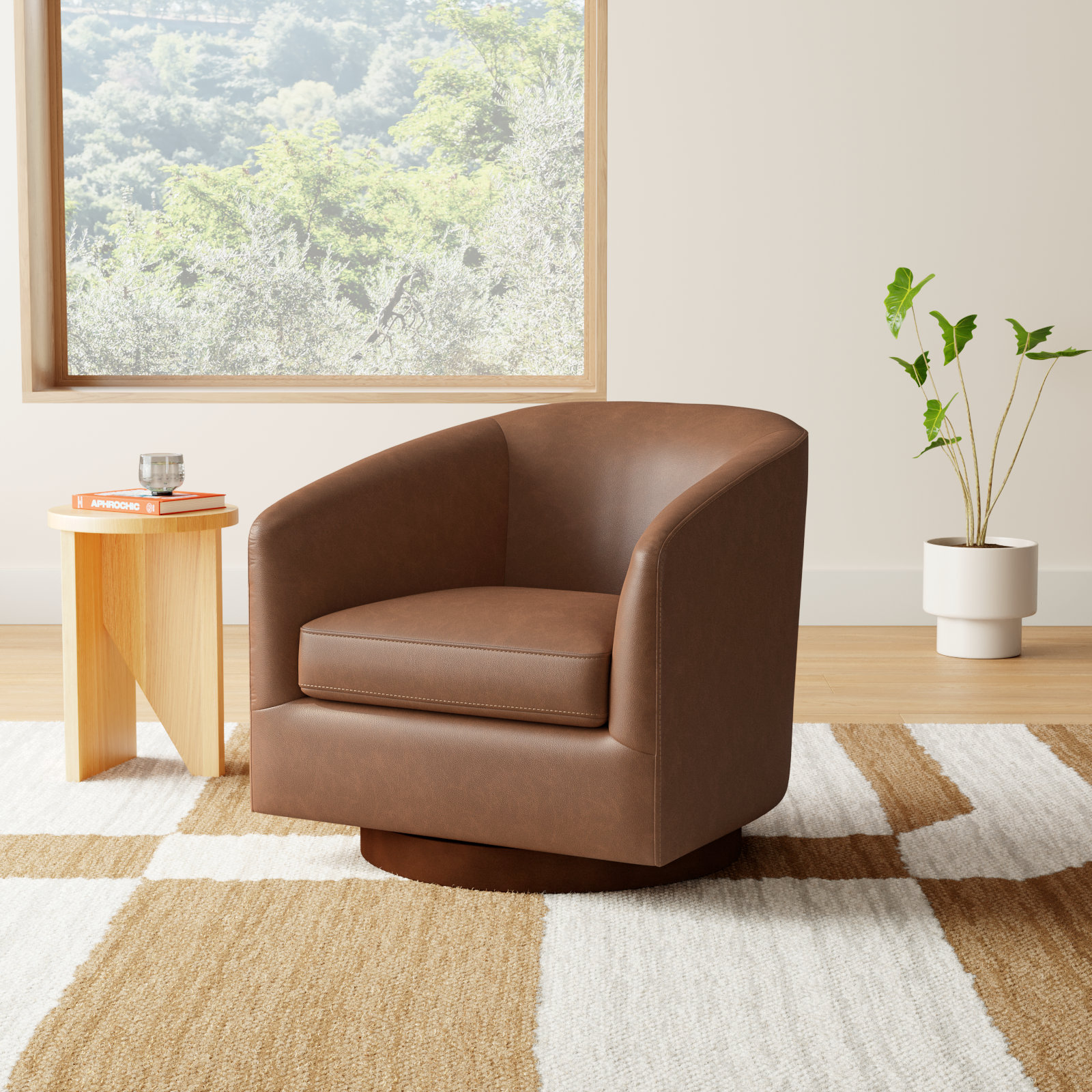 Brown Performance Vegan Leather