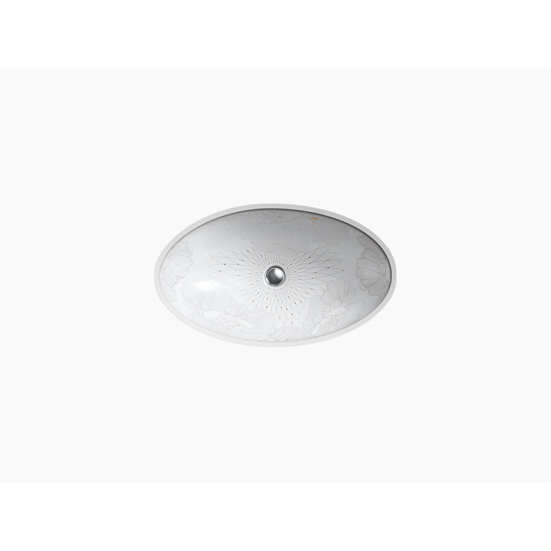 KOHLER Empress Bouquet Vintage®, ARTIST EDITIONS Oval Undermount Bathroom Sink