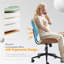 Chaise de bureau pivotante en polyuréthane-400803321