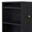 Meuble-lavabo de 20 po avec lavabo en céramique, poignée de porte à motif de losanges et tablettes de rangement latérales - petit cabinet moderne avec barre à serviettes, fabrication en panneau de fibres à densité moyenne, assemblage requis-126278571