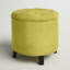 Alethea 52.83 cm W Velvet Tufted Round Ottoman with Storage-16540860