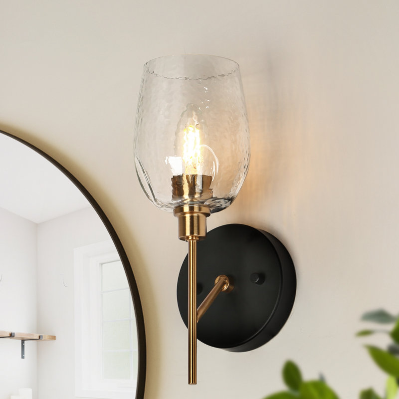 Applique murale 1 lumière pour salle de bain à bras articulé 1 lumière 12,2 po
