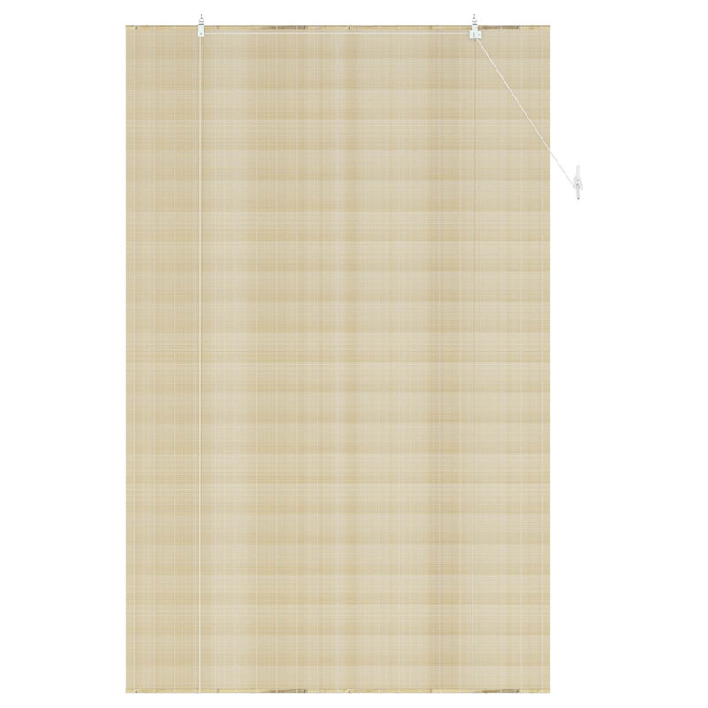 Bamboo Roller Blind, 160 cm W x 220 cm L, Natural