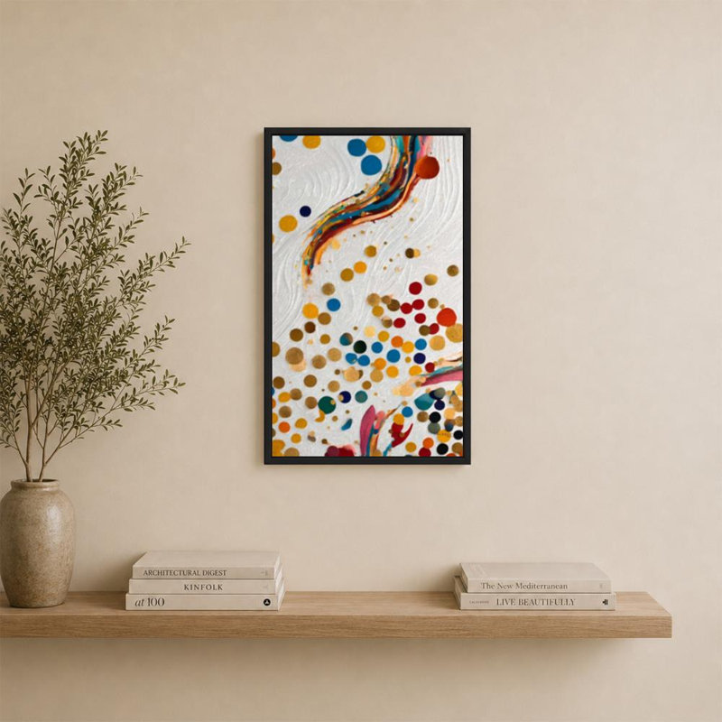 «Psalm 63: 7-8 Uplifted By Grace» par Mark Lawrence, reproduction, H 33,5 po x l 21,5 po x P 2 po, Cadre flottant, Noir