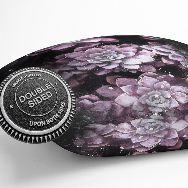 Pretty Succulent Plants Cushion with Filling, 55cm H x 55cm W x 20cm D