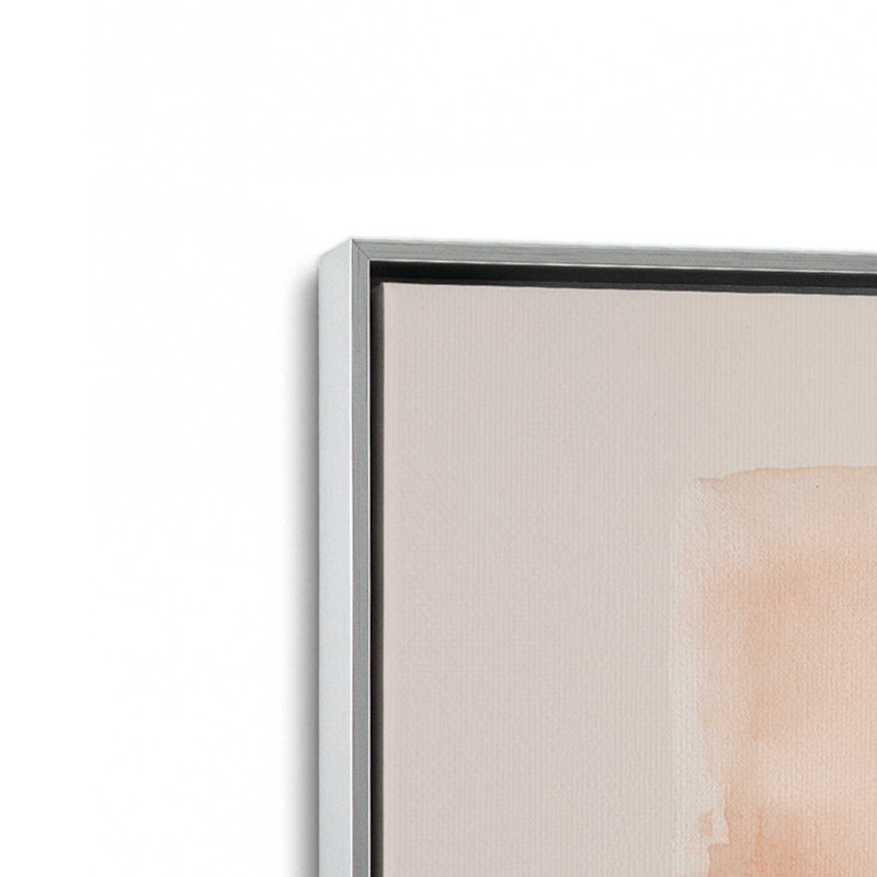 Ensemble de 3 estampes d'automne, 16 po x 16 po, Cadre flottant en chrome poli