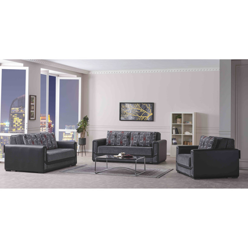 Chenille revêtue de gris avec espace de rangement supplémentaire. Convertible pour multi. Convient aux petits espaces. Qualité de la Turquie. Capacité de poids de 600 lb. Nettoyer les taches. Conception polyvalente. Pour