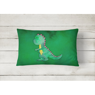  Tyrannosaurus Rex Watercolor Lumbar Pillow