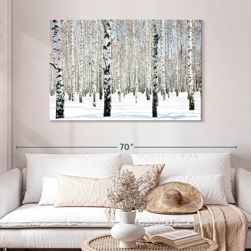 Alvord Snow White Birch Grove, 32" H x 48" W