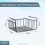 Buckingham Under Shelf Storage Organizing Basket-1282261393