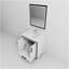 Meuble-lavabo blanc 30 po X P 22 po P, comptoir en marbre de culture, ensemble de robinet et robinet de 28 po Miroir-1482754756