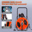 Drain Cleaning Machine 100FT X 3/4 Inch, Sewer Snake Machine Auto Feed, Drain Auger Cleaner With 4 Cutter & Air-Activated Foot Switch For 1" To 4" Pipes