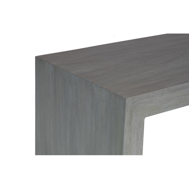 Waterfall Console Table in Weathered Gray
