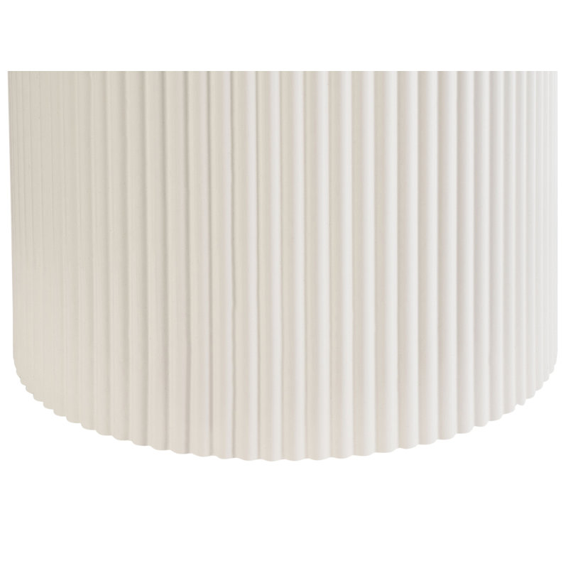 Bernando Ceramic Light Beige Side Table 