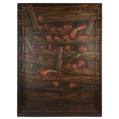 Imprisoned By Tradition | Oil Painting On Canvas With Frame
