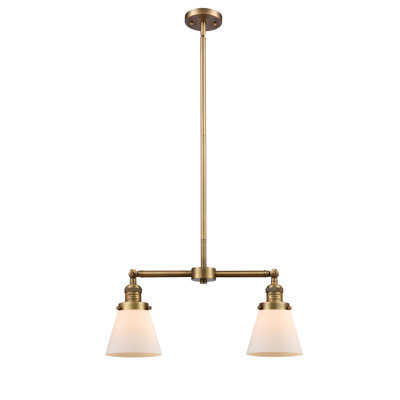 Luminaire suspendu linéaire à 2 lumières pour îlot de cuisine Stonec chiffre