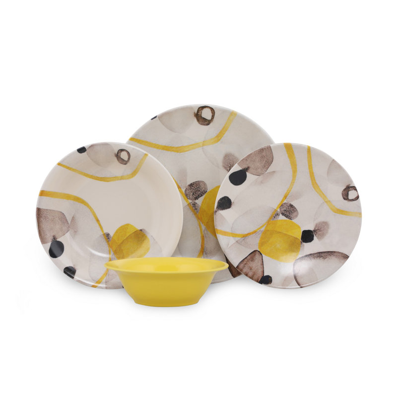 Piece Porcelain China Dinnerware Set - Service for 6
