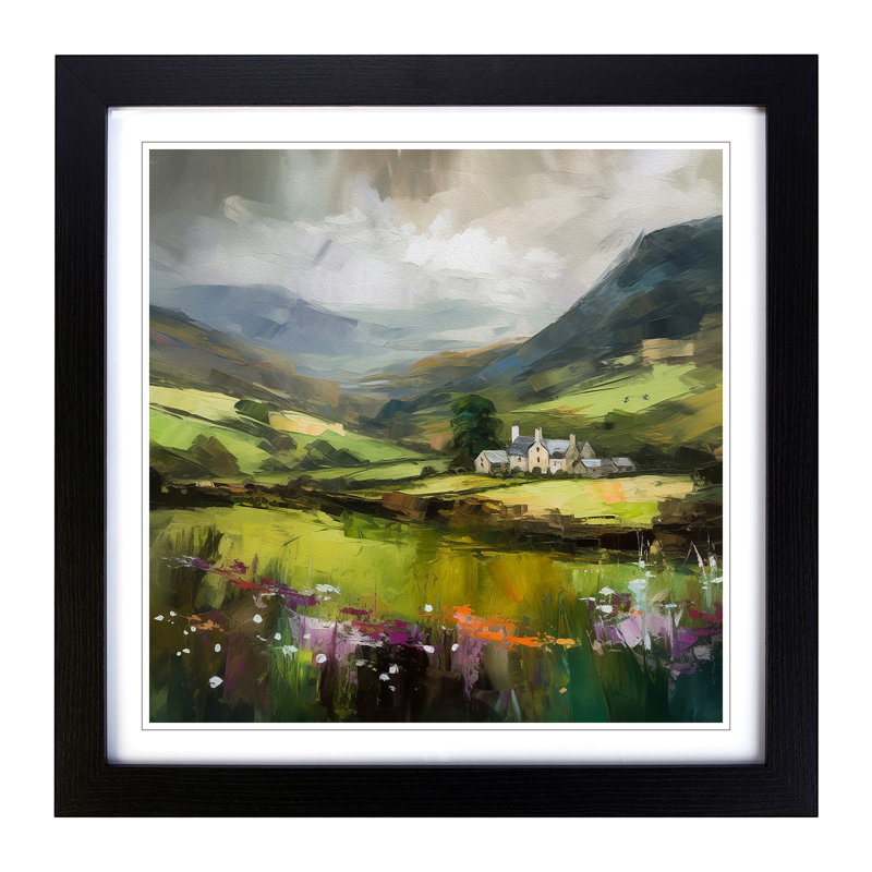 Wales Impressionism - Framed Print, Black