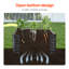Jardinière en métal surélevée avec jardin 6x3x1.5ft