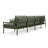 Terra 136'' Wide Reversible Powder Coated Aluminum Patio Sectional with Sunbrella® Cushions-88873900