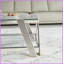 Table basse moderne en acier inoxydable de 47 po de largeur avec verre trempé double couche - facile à nettoyer et amp; Gain de place pour le salon-2087376856