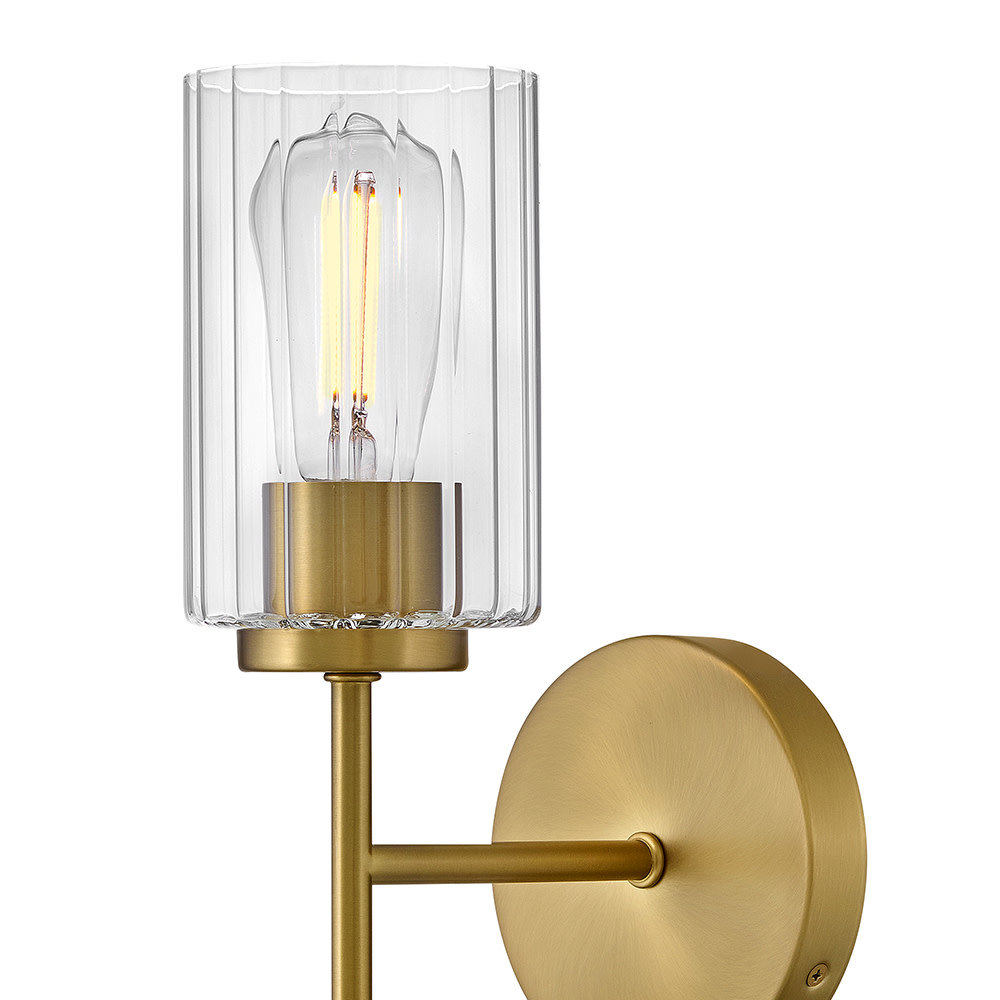 Leta Single Light Bath Sconce, Bronzea