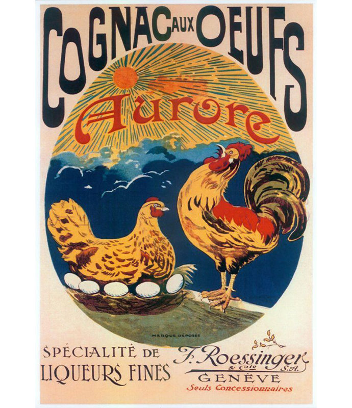 Art sur toile de la collection Red Barrel Studio® Vintage Apple Collection, titré: Cognac Oeufs, H 48 po x l 34 po