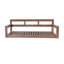 Structure de lit de jour de balançoire de véranda en bois pour patio, banc de balançoire de jardin avec 4 cordes de suspension pour la cour, extérieur-1904610833