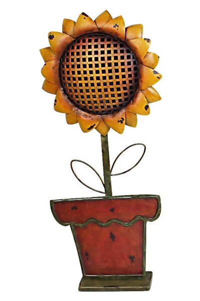 Stupell Flowers My Happy Place Sunflower Wall Plaque Art by Annie LaPoint - 17 x 7