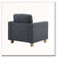 Fauteuil rembourré en tissu-1369629881