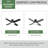 Dempsey Low Profile 44" 4 - Blade Indoor Flush Mount Small Room Ceiling Fan with Lights and Remote-90753090