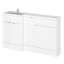 Fusion Fitted Furniture - Gloss White 1505mm Bathroom Vanity with Basin-550051956-644305771