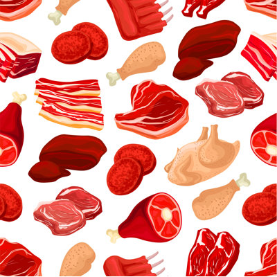 " Pork And Beef Meat "