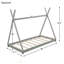 Lit plateforme simple avec structure triangulaire-428718999