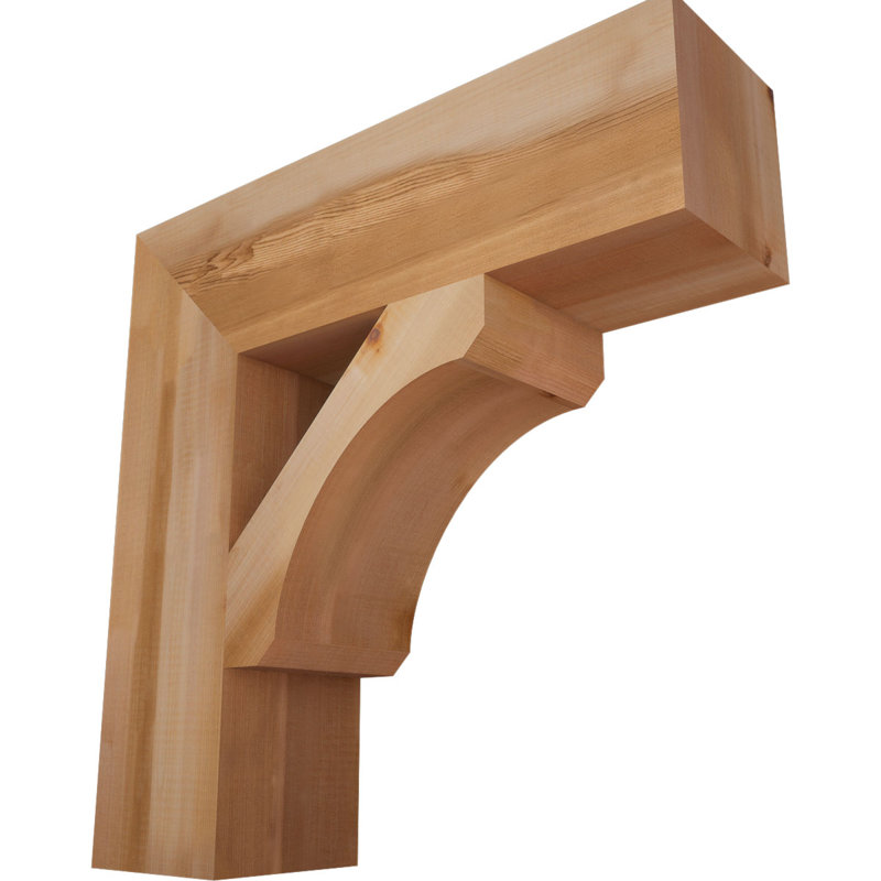Support en bloc de cèdre rouge occidental l 5 1/2 po x P 22 po x H 22 po, Cèdre rouge, Lisse, H 22 po x l 5,5 po x P 22 po