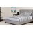 Aluino Tufted Upholstered Platform Bed w/ Accent Nail Trimmed Extended Sides-678480897-678480898