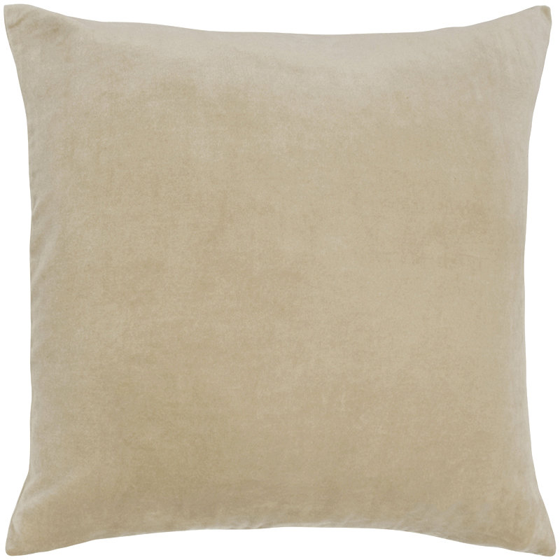 Velvet Feather & Down Fill Pillowcover with Insert, Slate